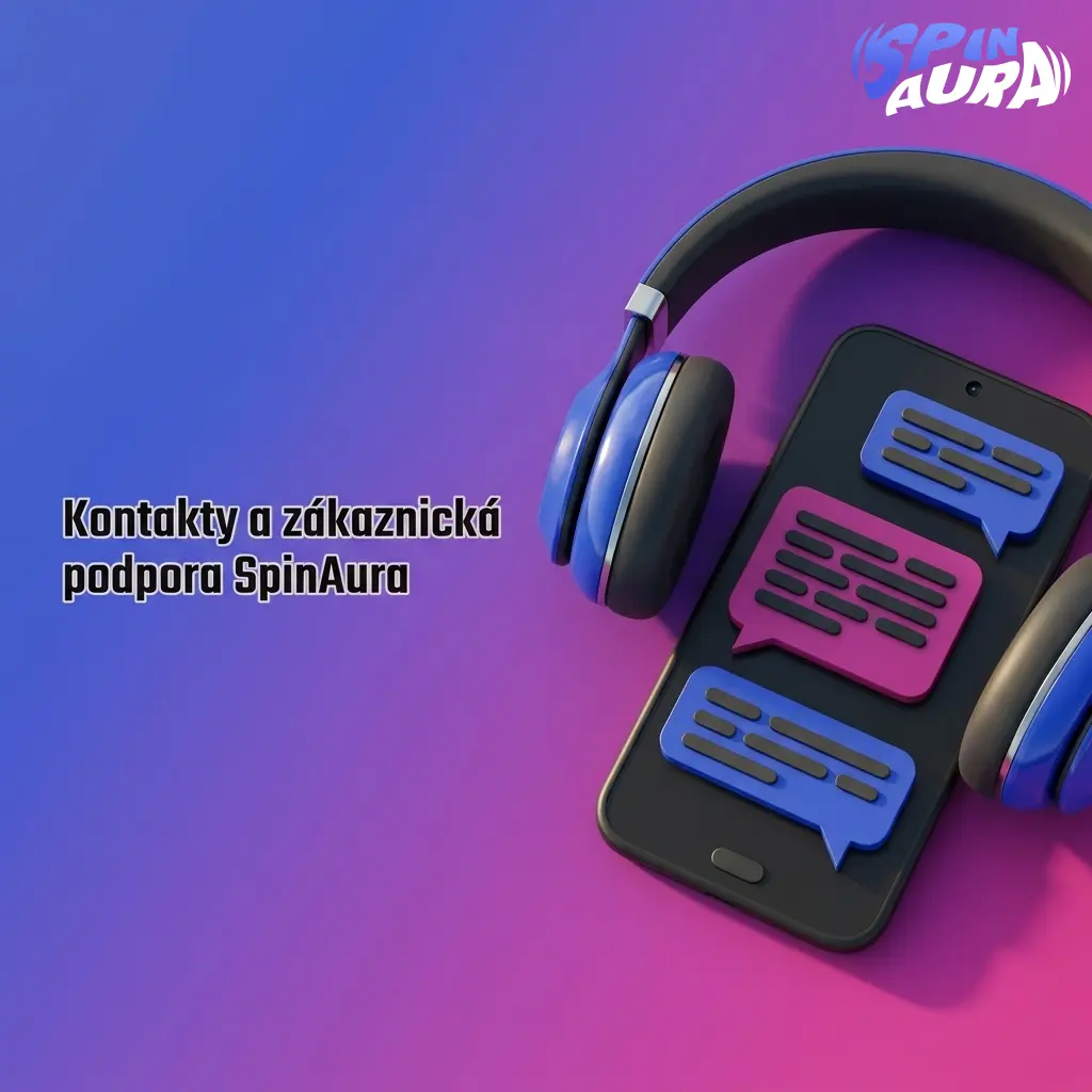 Kontakty a zákaznická podpora SpinAura: live chat, formulář v účtu, tikety, platby a KYC dokumenty