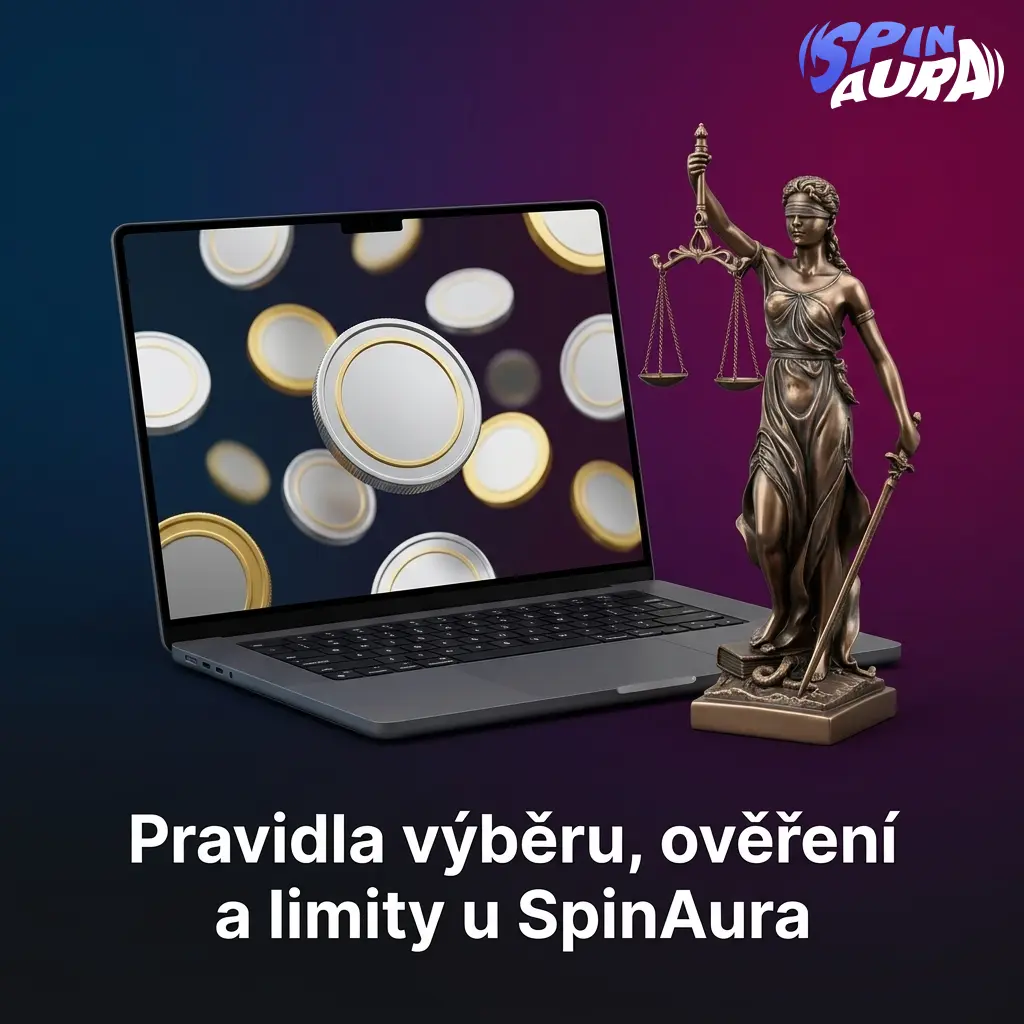 Pravidla výběru u SpinAura: ověření účtu, limity 500–100 000 Kč a kontrola plateb v roce 2026