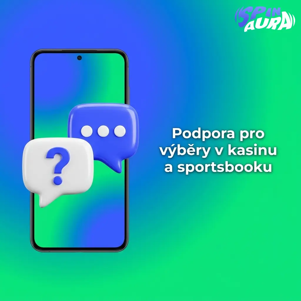 Podpora SpinAura pro výběry: chat, ověření účtu, limity, platební metody a stav transakce