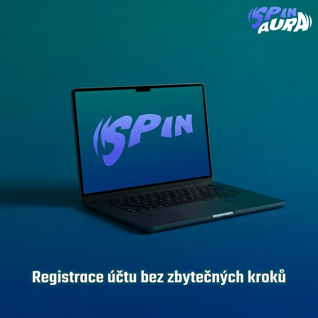 Registrační formulář SpinAura pro účet 18+, bonusový kód AURA, casino hry a sportovní sázení