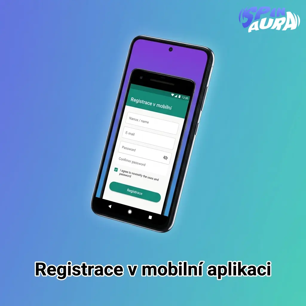 Registrace nového účtu v mobilní aplikaci s ověřením e-mailu, telefonu, data narození a adresy