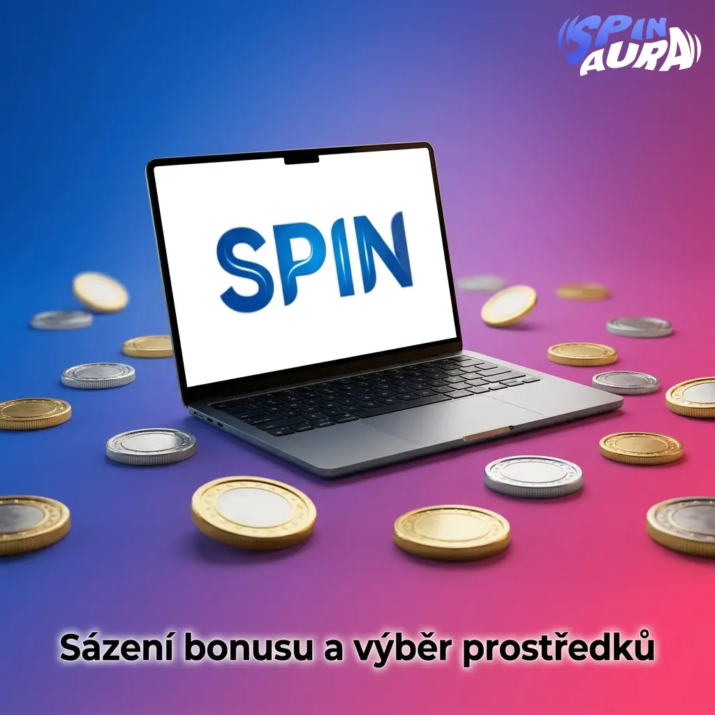 Přehled bonusového účtu SpinAura se sázením 40×, limitem sázek a podmínkami výběru výher