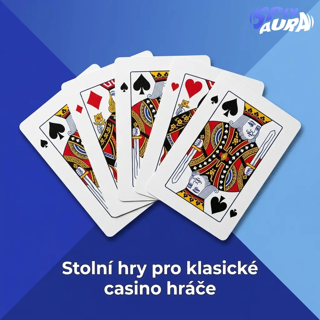 Stolní casino hry: evropská ruleta, blackjack, baccarat, Casino Holdem a video poker