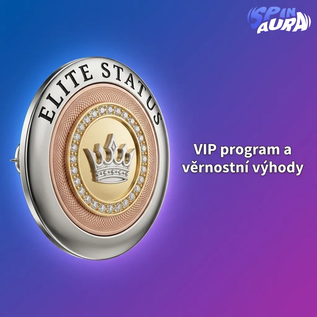 VIP program SpinAura s věrnostními výhodami, vratkami, limity výběrů a akcemi