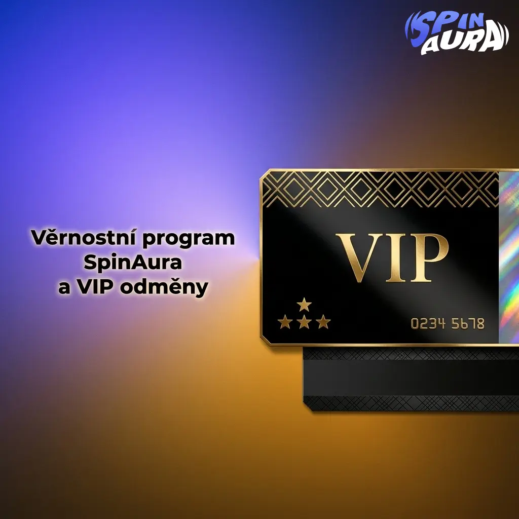 Věrnostní program SpinAura s VIP odměnami, úrovněmi, body a bonusy pro casino hry, sloty a sázení
